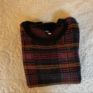 Blue and Red Plaid BDG Sweater